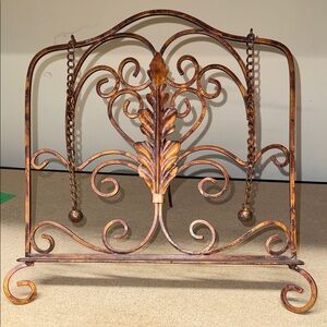 Ornate Metal Book Stand book weights to save place unique tabletop decor